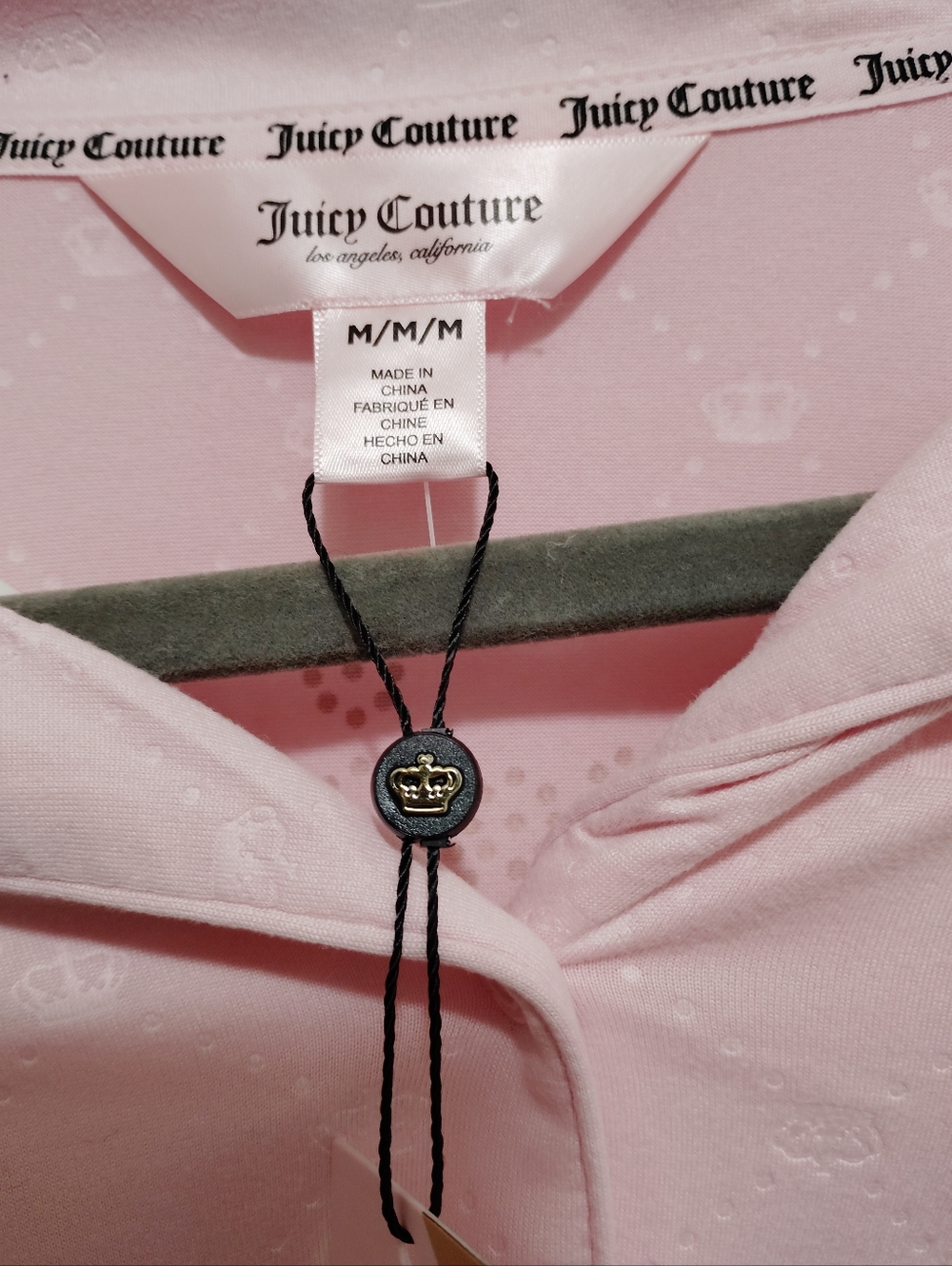 🩷💎*Juicy Couture* "Pink Candy" Rhinestone Crown Logos Pj Set💎🩷 - Picture 6 of 7